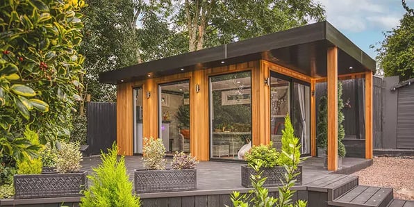 large insulated garden room