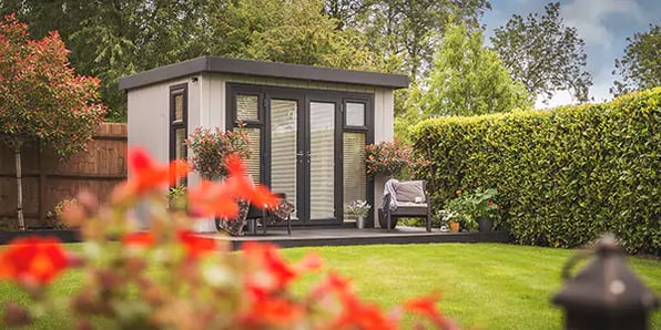 perfectly lit garden office Garden Office