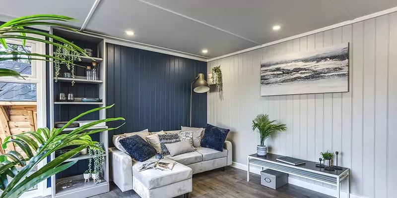 interior of a garden room